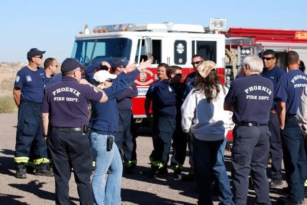 Annie training with Phoenix Fire Department